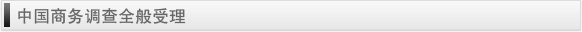 中国商务调查全般受理